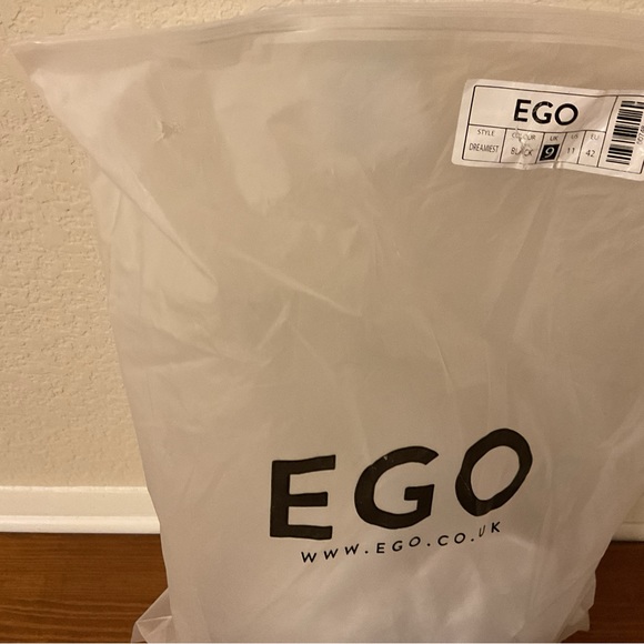 EGO Womens Clear Open Toe Slip-On Butterfly Block Heel Pump Heels Size 9 - Picture 5 of 11